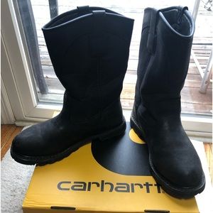 Carhartt pull on Boots Black comfortable worn 3 months only almost new